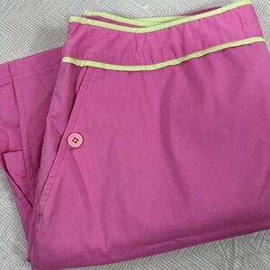 Lilly Pulitzer Skirt Women's 12 Athletic Skort Tennis Golf Lined‎ Pink Side Zip